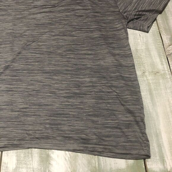UNDER ARMOUR Polo Shirt Mens 3XL Gray Black Stretch Loose Heatgear - Picture 3 of 13